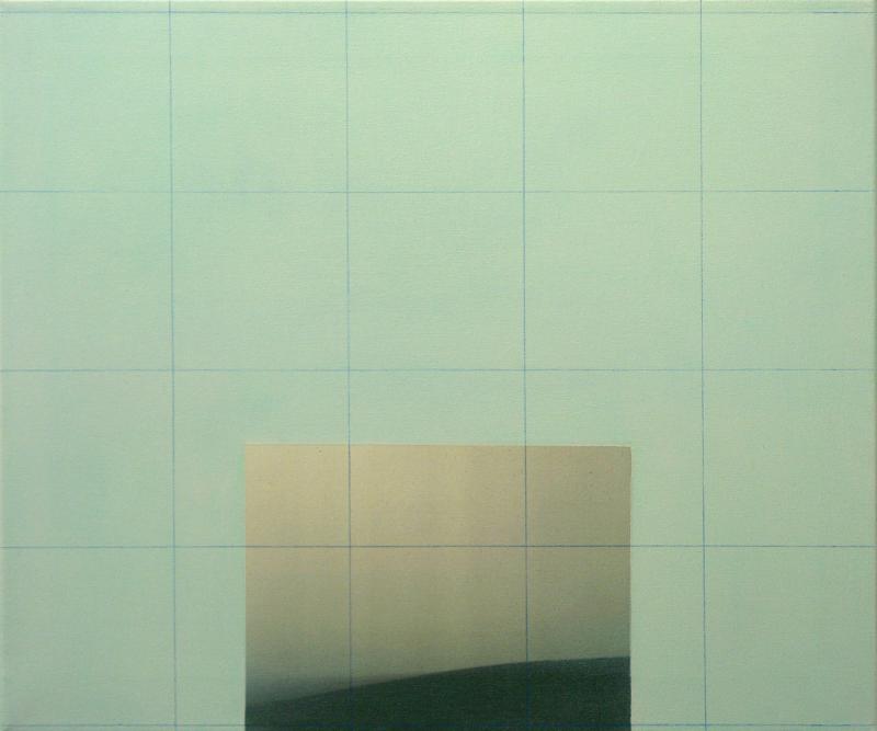 He Loves This Spot 8, olie og fototransfher på lærred, 50x60 cm, 2007 