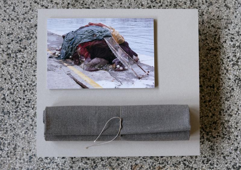 Pile of Cloth. 2019. Photo (h) 20 cm. x (w) 30 cm. / Fabric and string