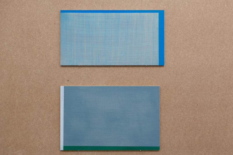 Residenz 2017. Farben 6, Farben 7, olie på lærred monteret på mdf