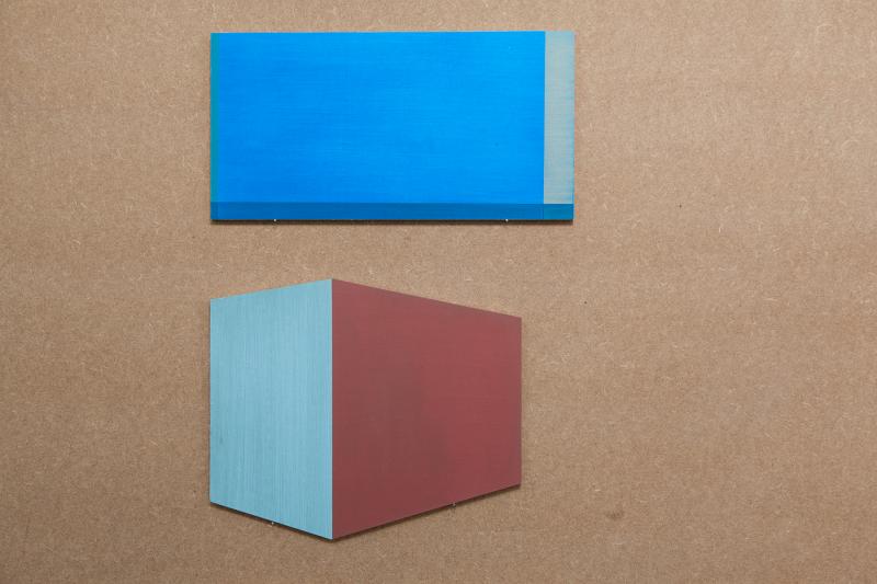 Residenz 2017. Farben 2, Farben 3, olie på lærred, monteret på mdf