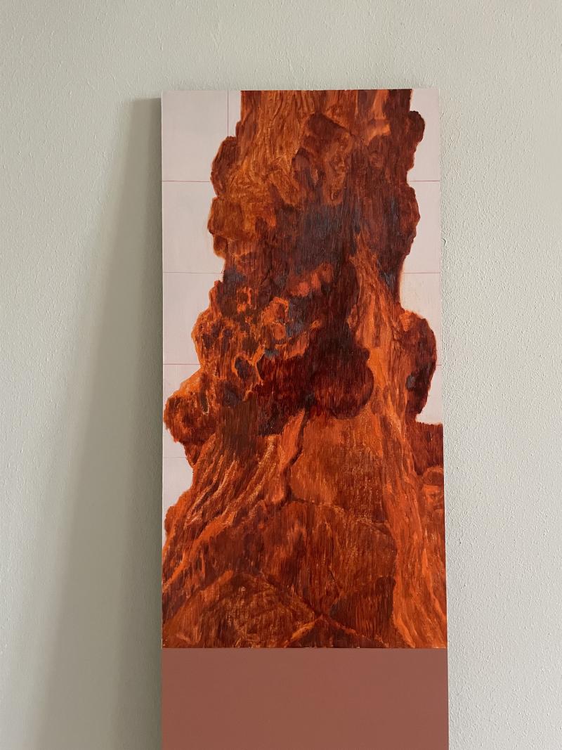 MAJESTÆTISK 2, olie på lærred monteret på mdf 2025