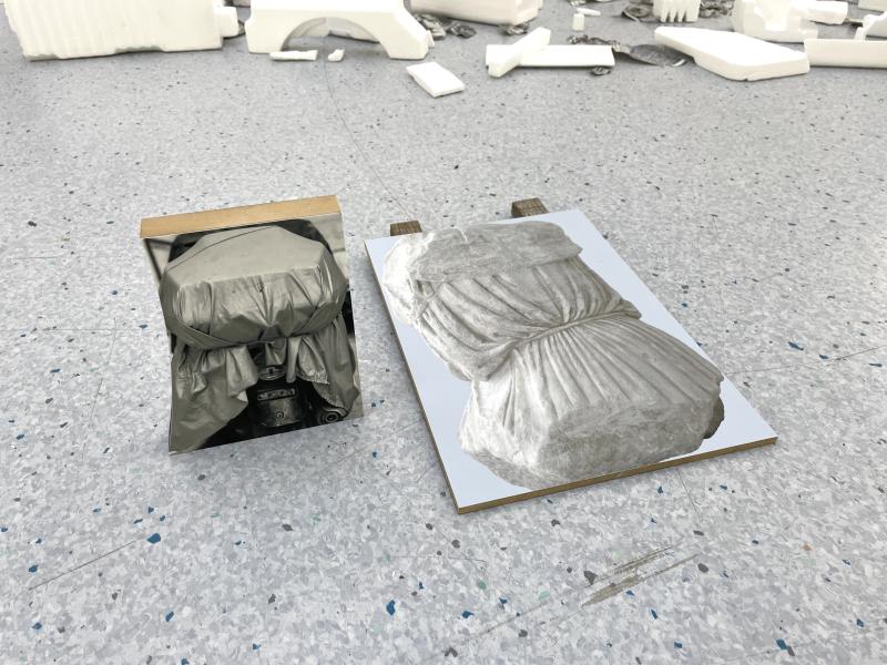 Opstilling af værker i KiZ, Xammlung 2025 / Chiton